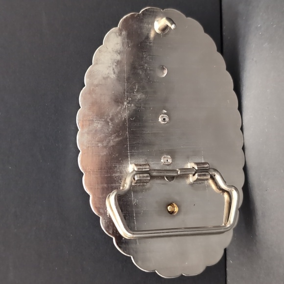 Tosoni Selleria Western Gold/Silver Toned Cowboy Boots Belt buckle. - Picture 4 of 7